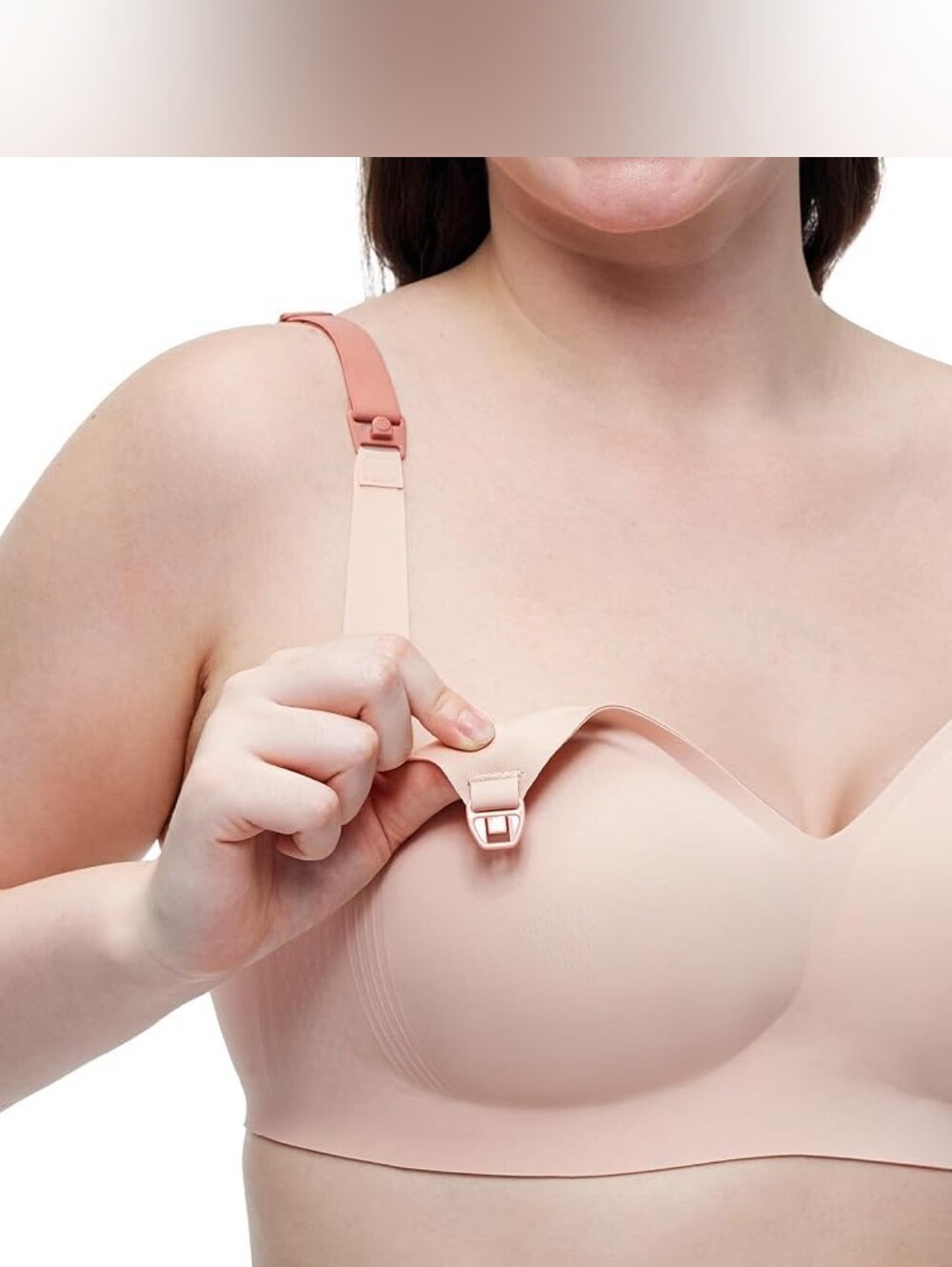 Everyday Seamless Nursing Bra - Blush
